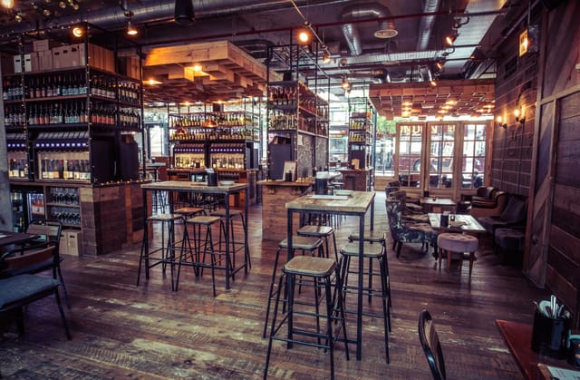 Stylish open-concept venue in Vagabond Victoria for events and gatherings.