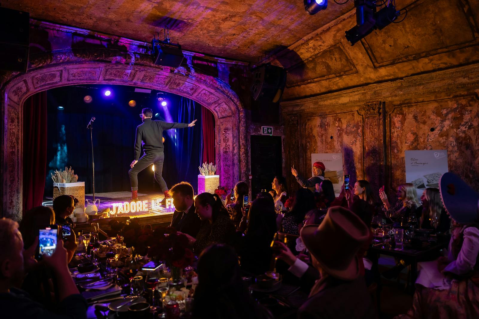 Vibrant event space with performer at Exclusive Hire, ideal for lively gatherings and entertainment.