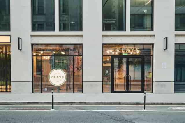 Modern corporate event venue with large windows at Booth for 20 in Clays - Moorgate.