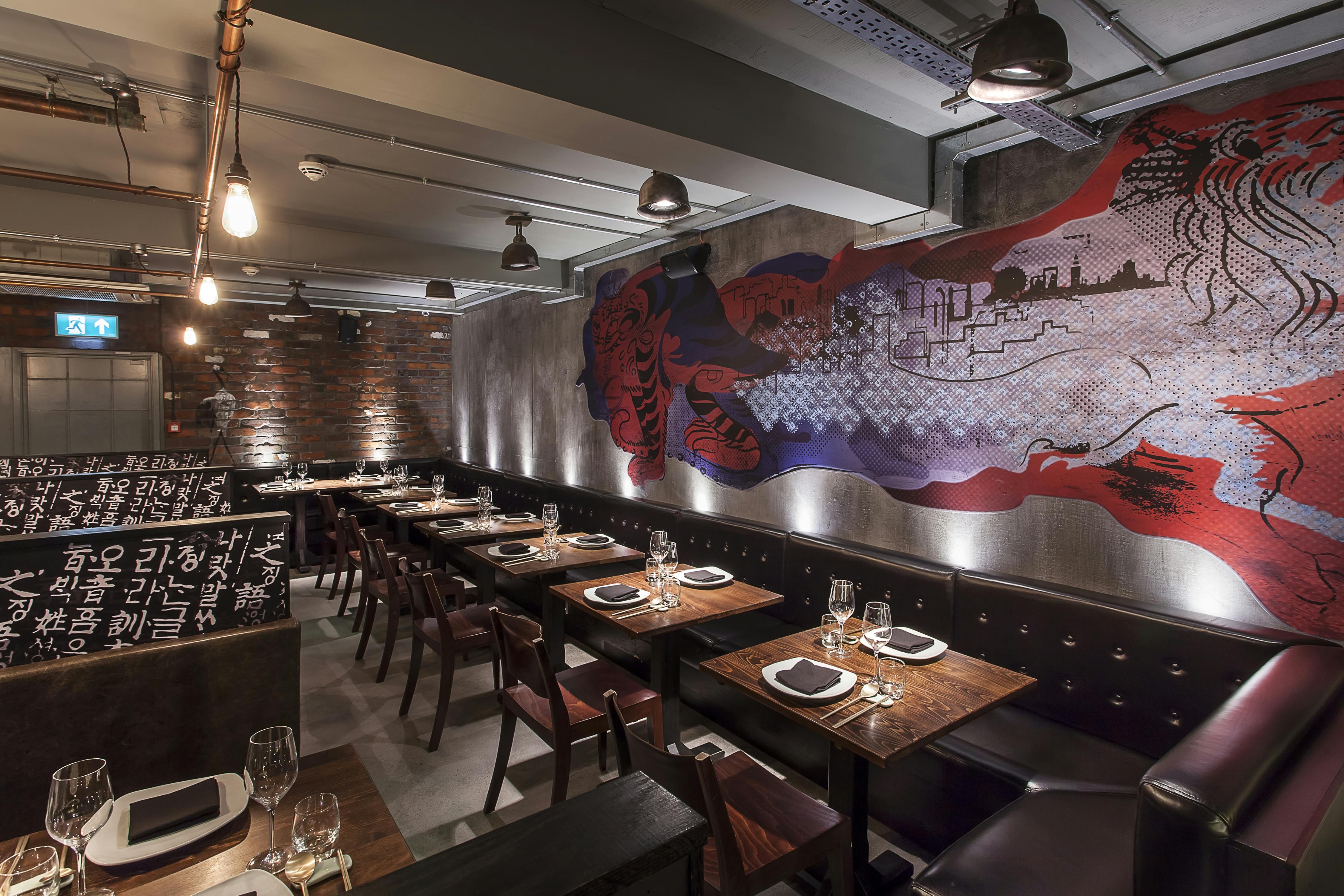 Stylish Jinjuu Event Space with modern decor for intimate gatherings and corporate events.