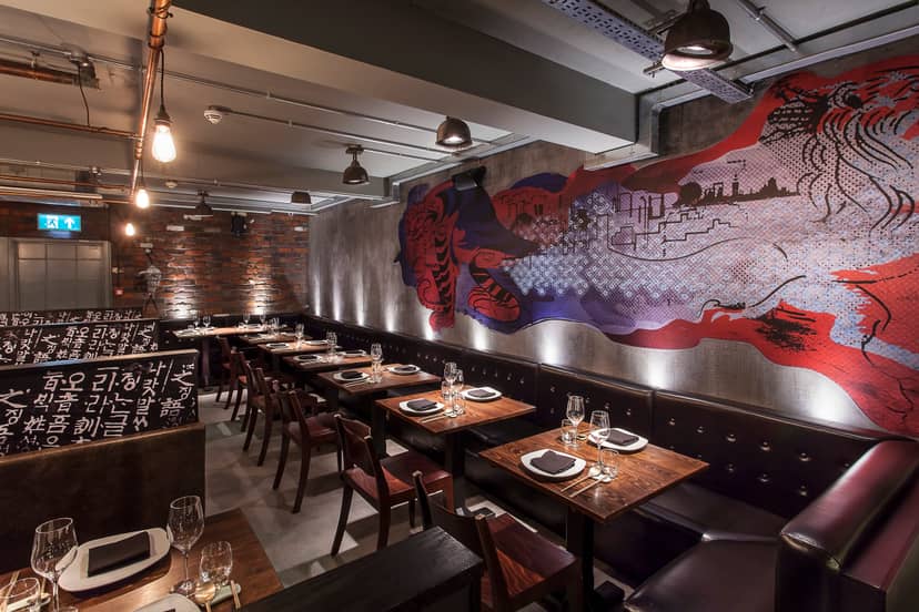 Stylish Jinjuu Event Space with modern decor for intimate gatherings and corporate events.