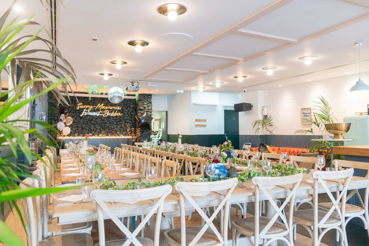 Bubba Oasis rooftop terrace with retractable roof, Islington