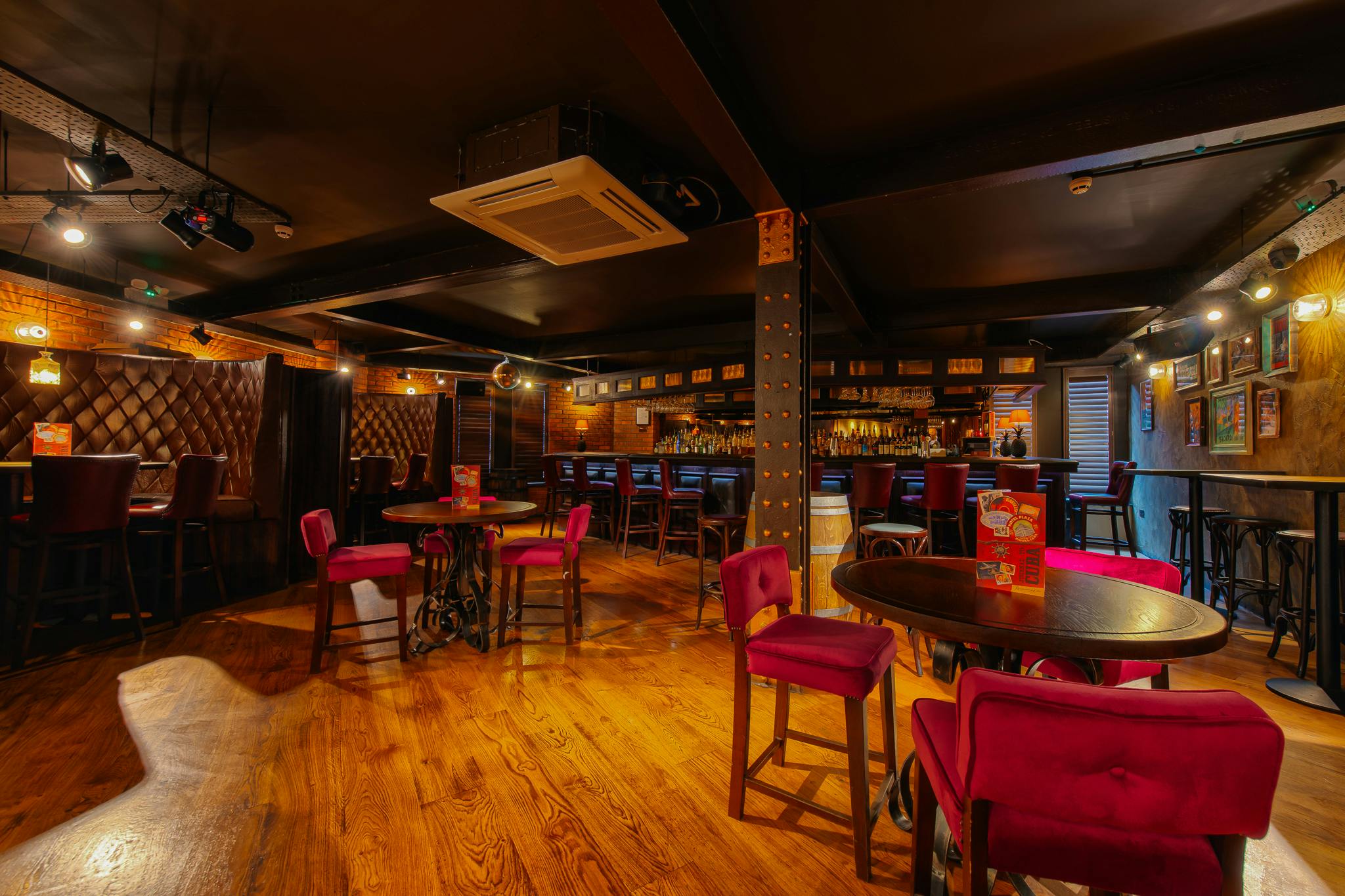 Bacardi Bar in Revolucion de Cuba Leeds, intimate venue for networking events and gatherings.