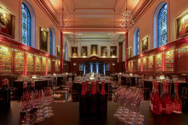 Elegant banquet hall in The Inner Temple, ideal for upscale corporate events and celebrations.