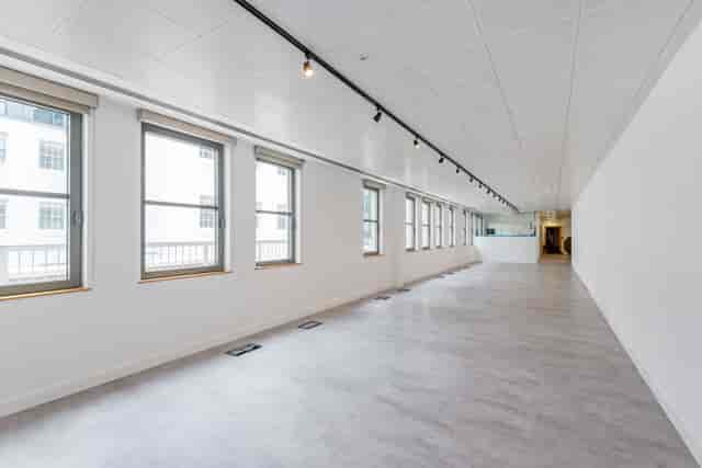 Red Wolf Mayfair art gallery event space with natural light for exhibitions and corporate gatherings.