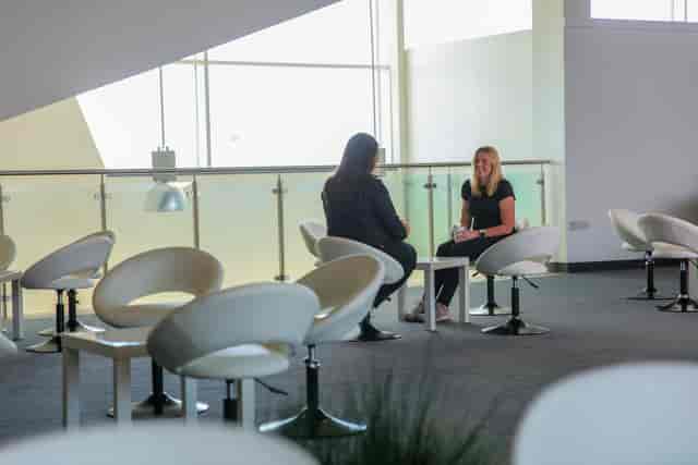 Modern meeting space in Silverstone Centre, featuring sleek chairs for professional events.