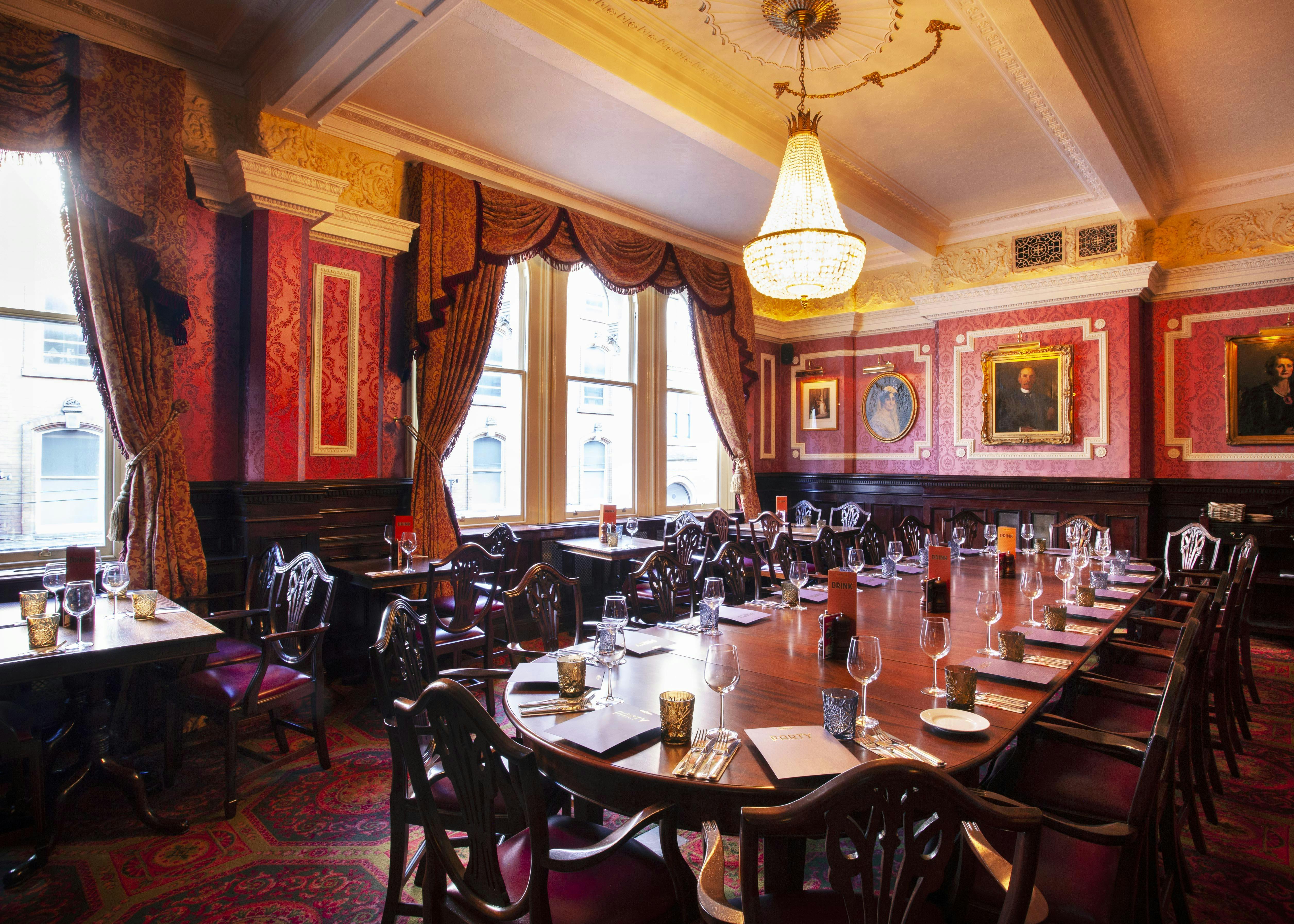 Victorian Lounge in Cosy Club Nottingham, elegant meeting room for corporate events.