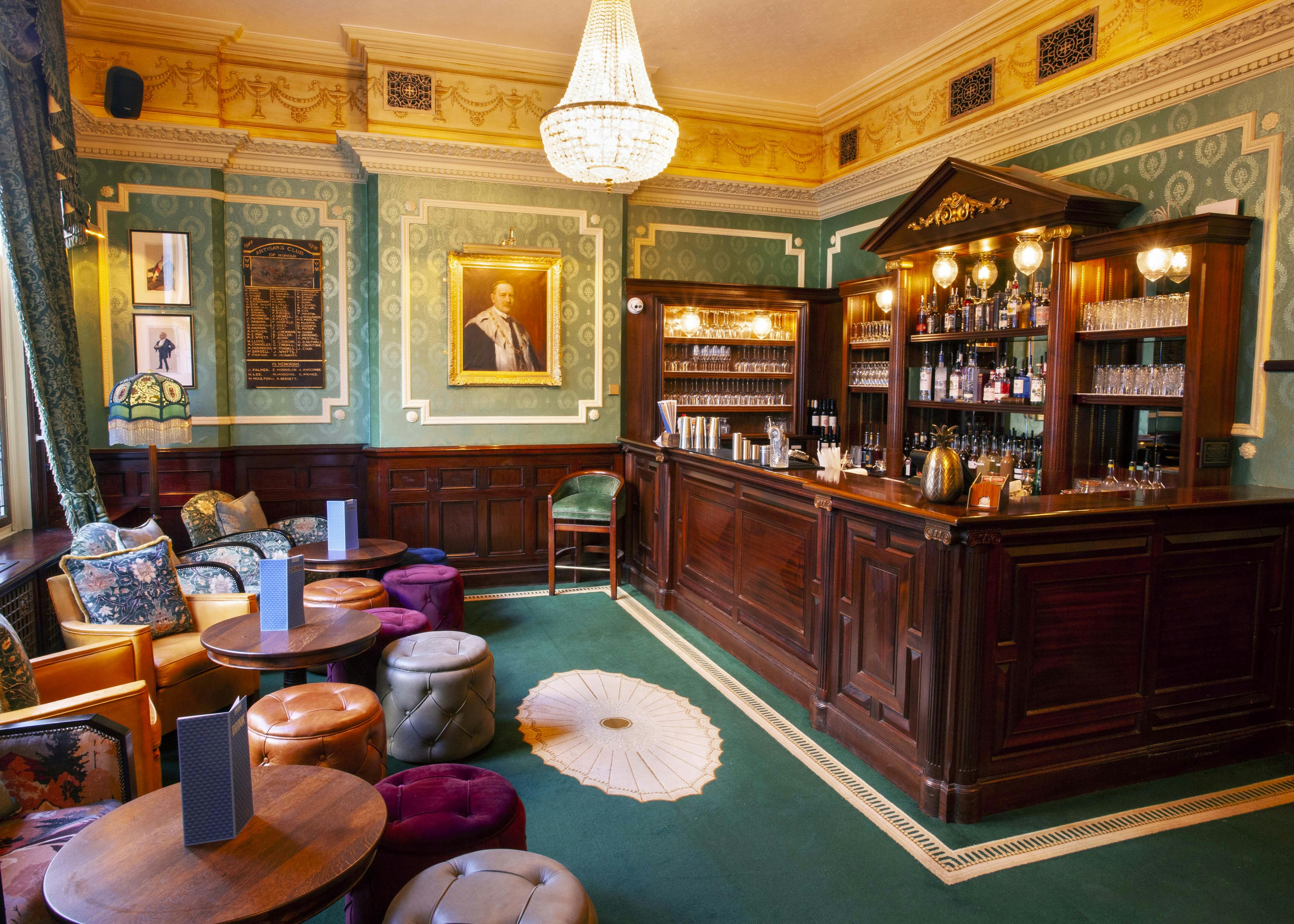 Elegant Gin Bar in Cosy Club Nottingham, ideal for cocktail receptions and networking events.