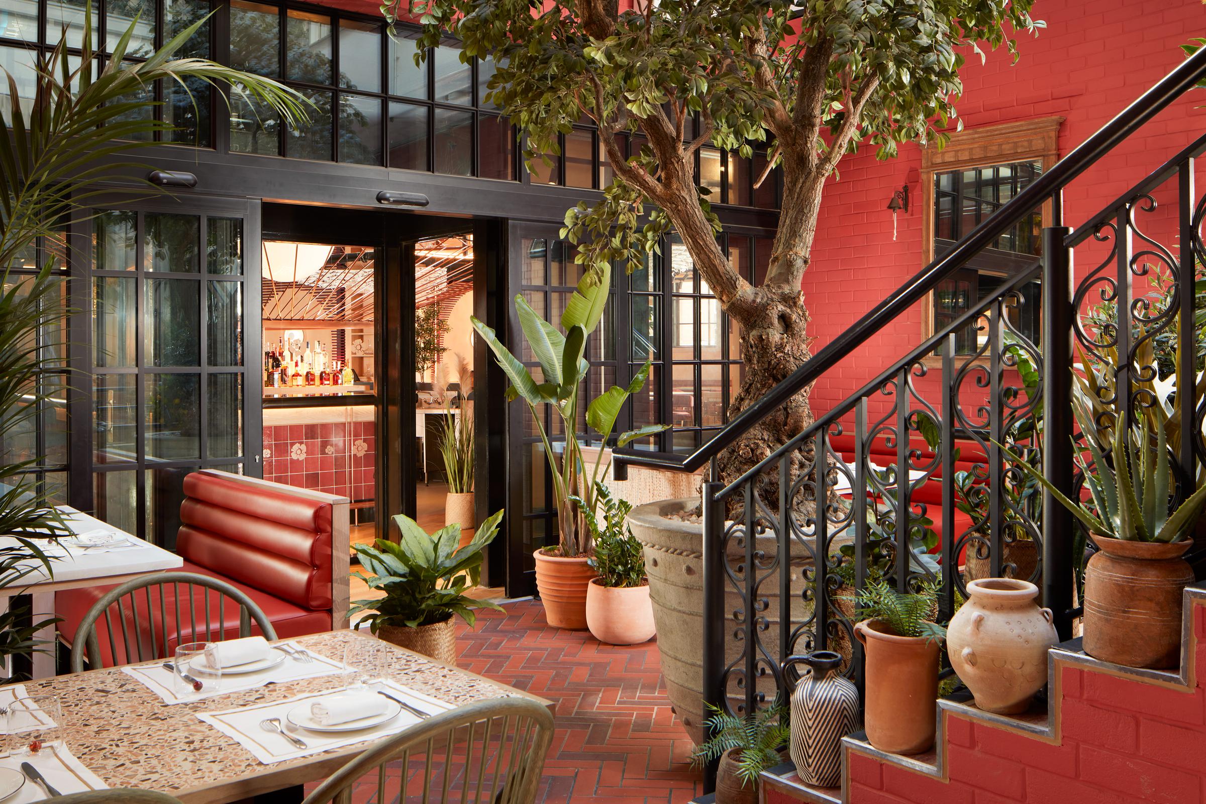 BIBO Courtyard at Virgin Hotels London Shoreditch, ideal for events and gatherings.