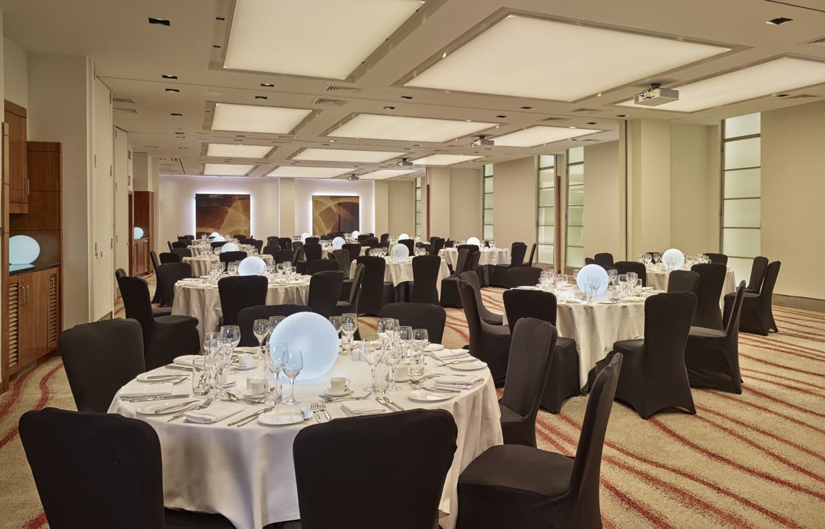 Elegant Edward Suite at Park Plaza Victoria, perfect for corporate dinners and upscale events.