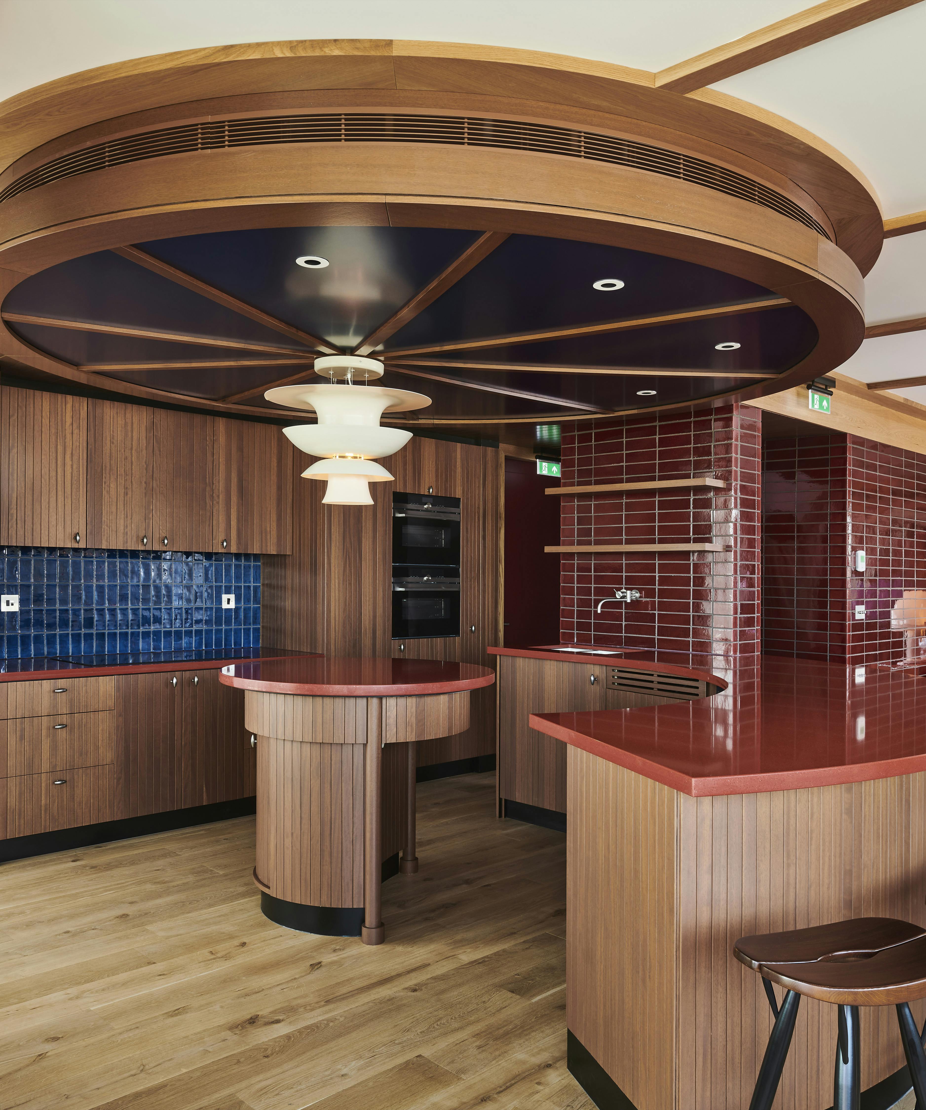 Modern kitchen in The Standard, London, ideal for culinary events and cooking demonstrations.