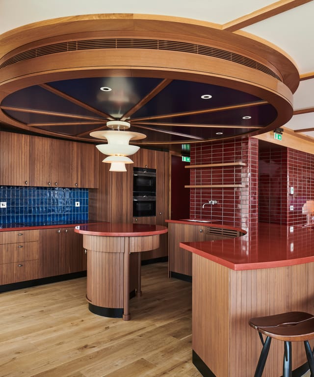 Modern kitchen in The Standard, London, ideal for culinary events and cooking demonstrations.