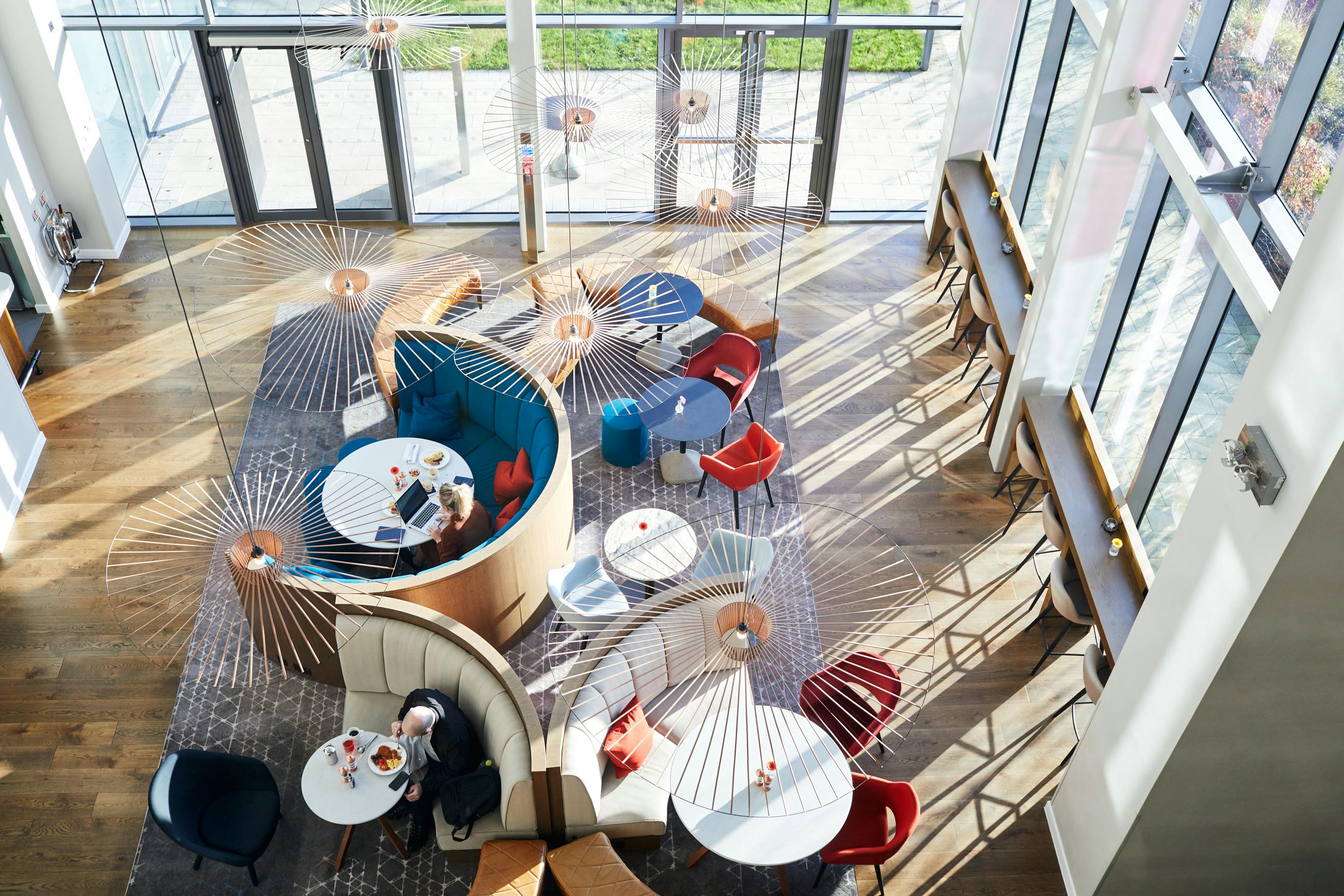 Modern meeting space in Hyatt Regency Manchester, ideal for networking and collaboration.