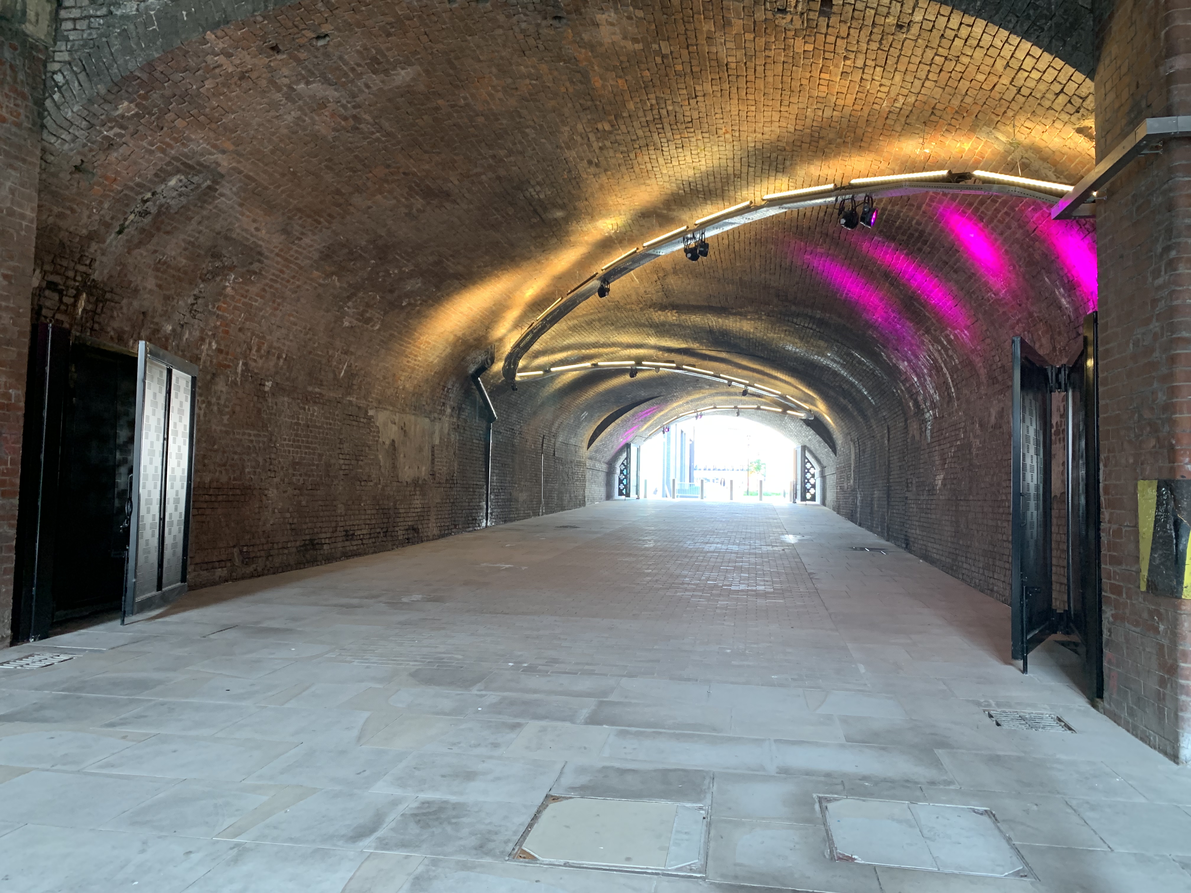 The Arch event space with arched brick architecture, perfect for corporate and social events.