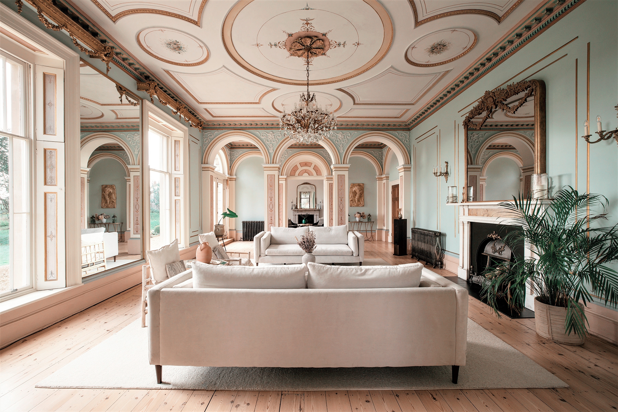 Neoclassical venue for luxury board meetings and upscale bridal events at The Location House.