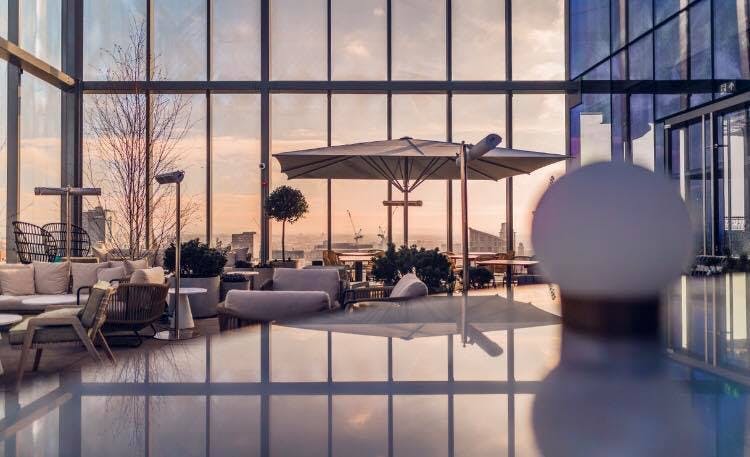 Half Terrace Hire at 20 Stories Restaurant, modern event space with stunning views for corporate functions.