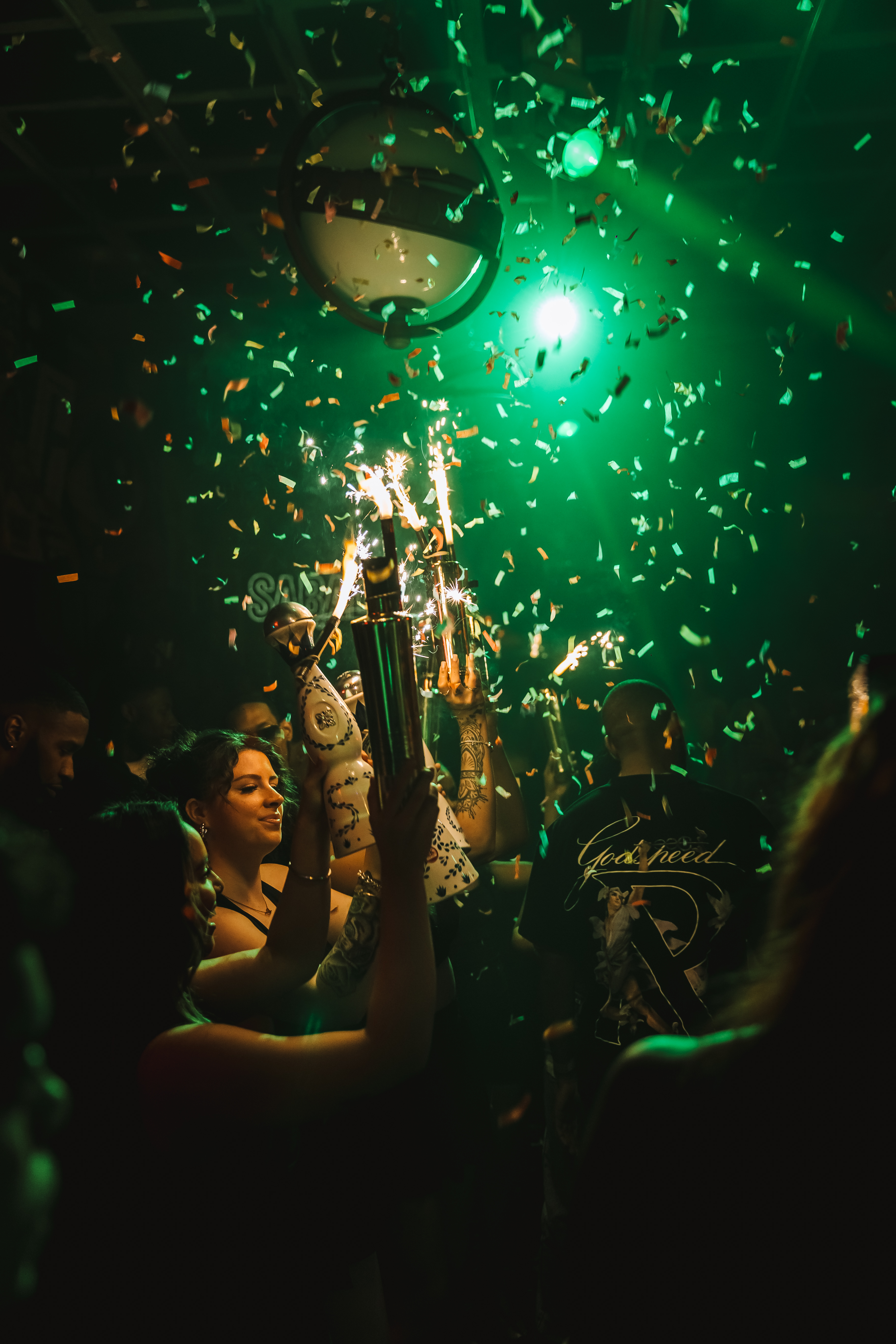 Vibrant Lounge in BLVD Spinningfields with sparklers for memorable parties and events. - Banner