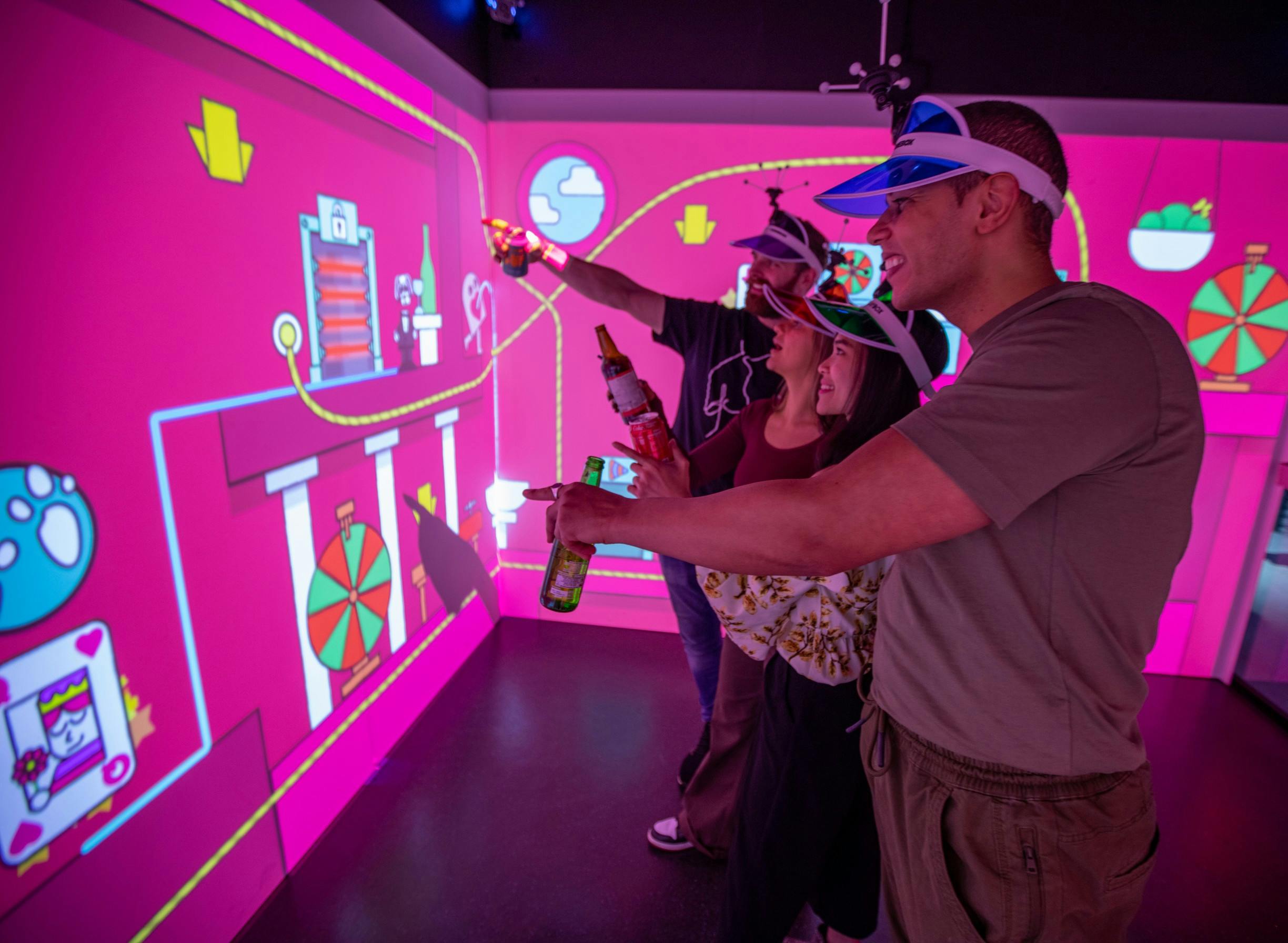 Electric Gamebox Manchester: vibrant interactive experience for team-building and events.