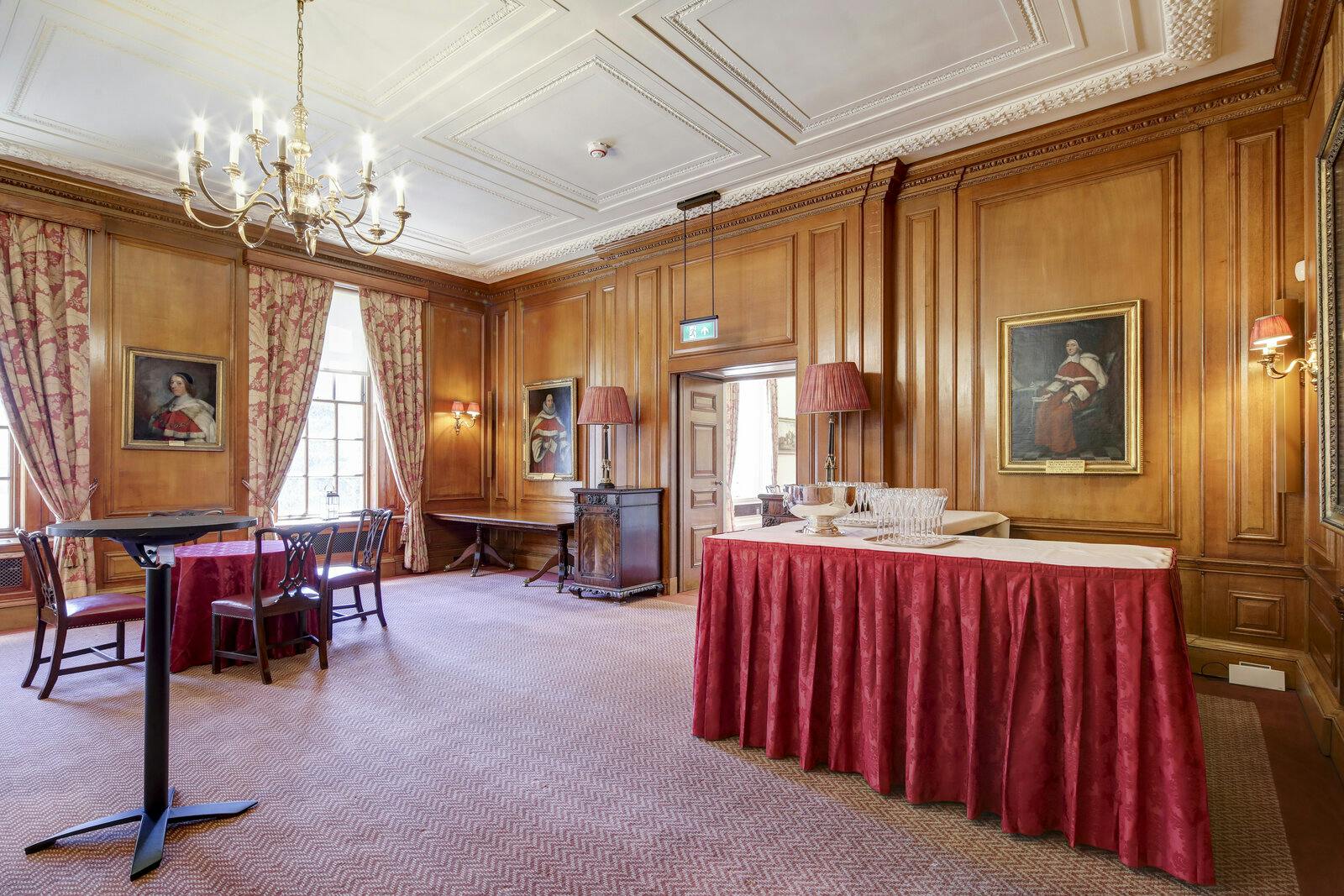 Parliament Chamber in The Inner Temple, elegant wood paneling, ideal for professional events.