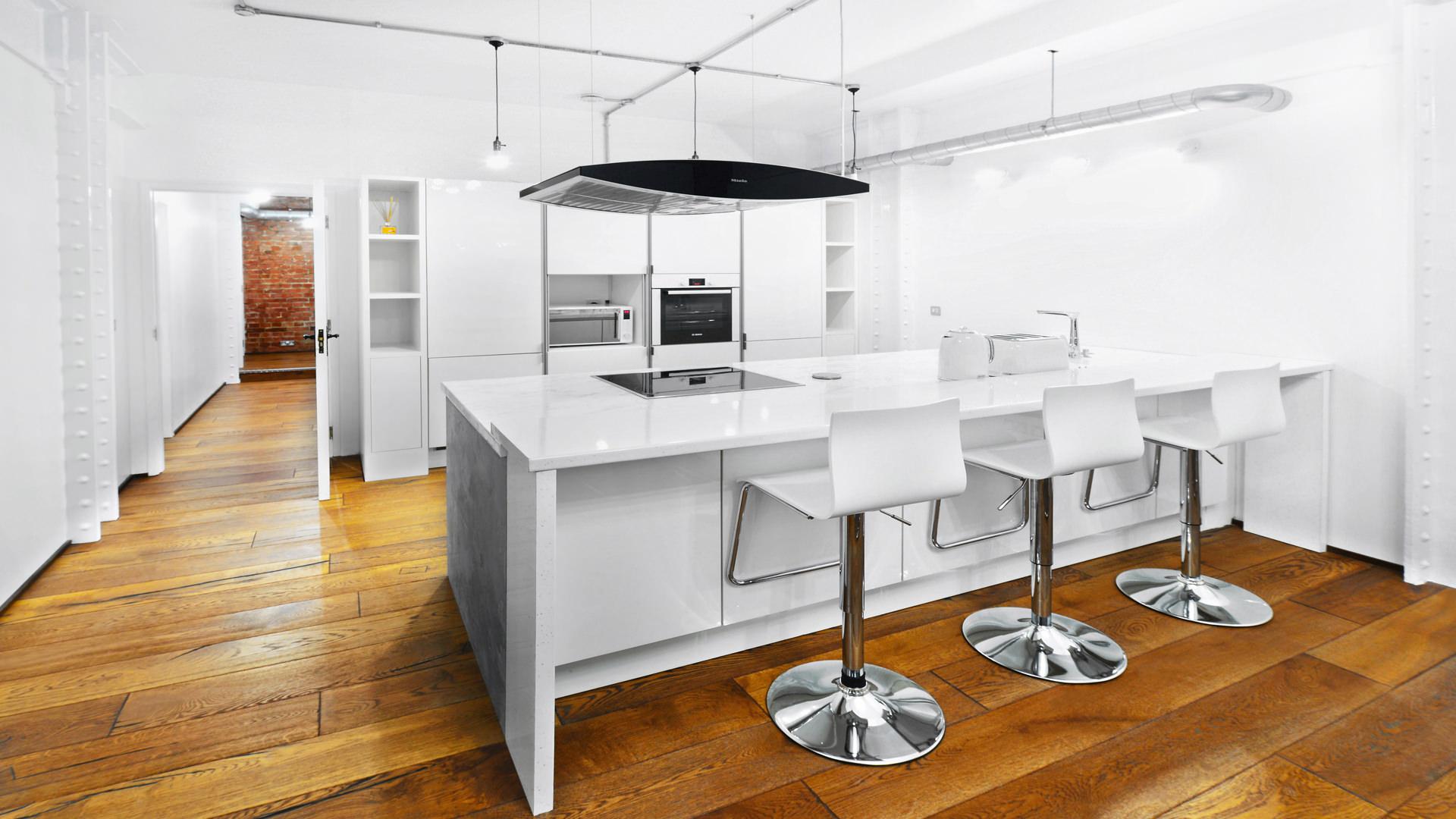 Modern kitchen in S1 Apartment, ideal for events and gatherings. - Banner
