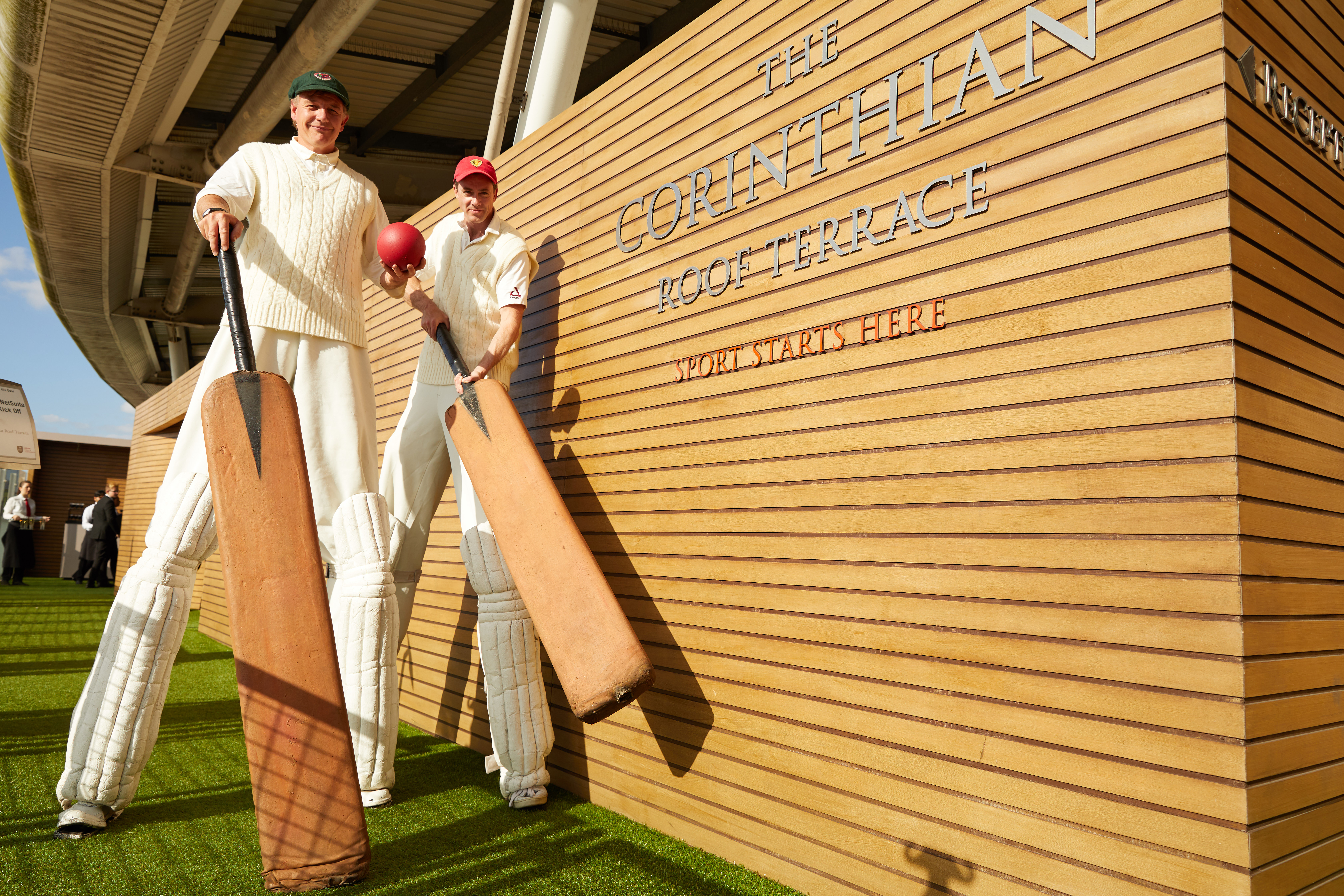 Corinthian Roof Terrace at Kia Oval, ideal for cricket-themed corporate events. - Banner