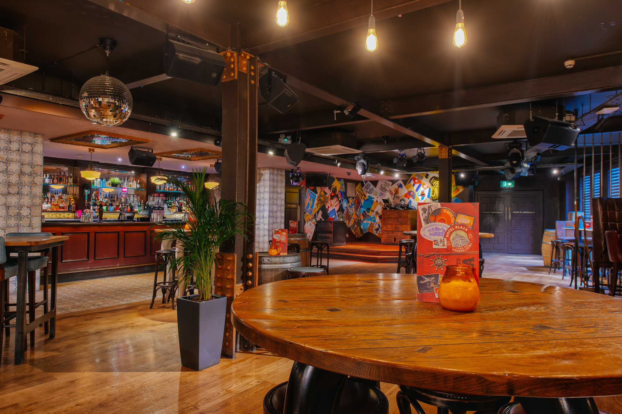 Versatile event space in Revolucion de Cuba Leeds, ideal for gatherings and meetings. - Banner