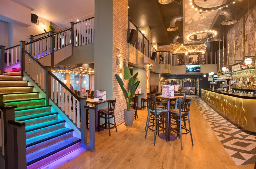 Vibrant event space at Slug & Lettuce, St. Pauls, perfect for networking and celebrations.