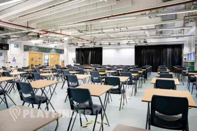 Main Hall at St Aloysius' College, spacious venue for workshops and training sessions.