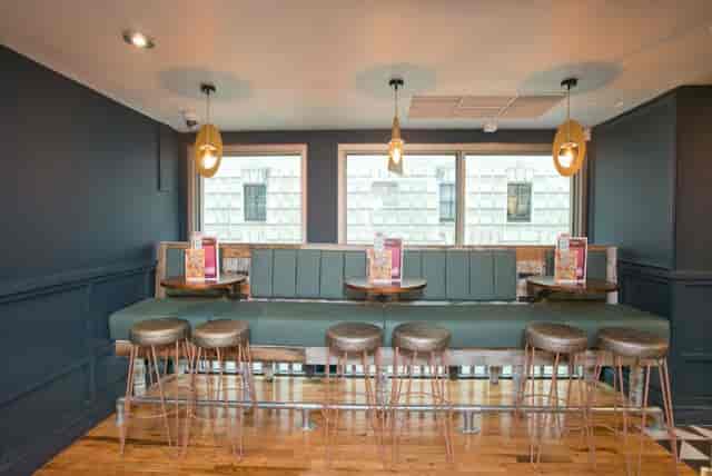 Stylish meeting space in Slug & Lettuce, St. Pauls, perfect for networking events.