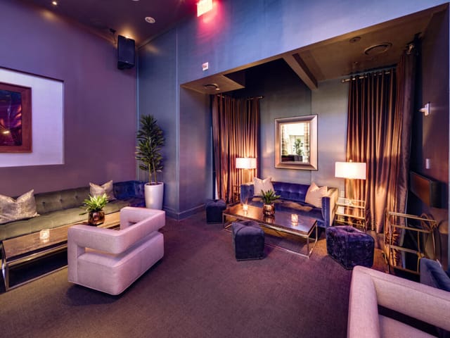 Stylish lounge with plush seating, ideal for networking events and gatherings.