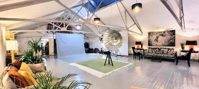 L'Atelier event space in Lumiere London with high ceilings, ideal for creative presentations.