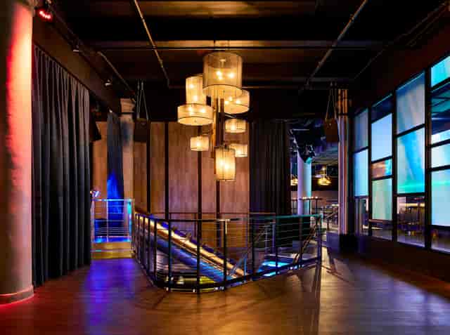 Elegant Ballroom 71-72 with modern lighting, ideal for upscale events and networking.