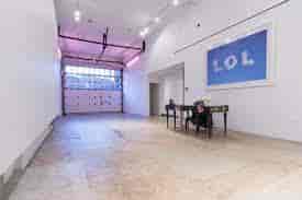 Stylish West Village garage loft entrance with modern design for events and gatherings.