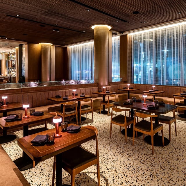 Elegant dining space at Tropicana Space, ideal for corporate dinners and intimate gatherings.