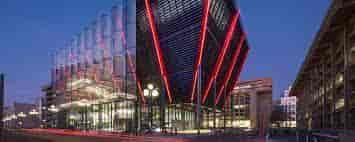 International Spy Museum: modern venue with striking glass façade for events and galas.