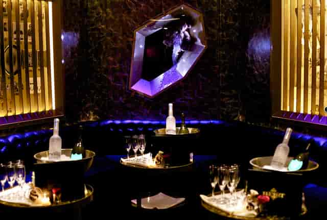 Stylish HEIST DC event space with plush seating for upscale gatherings and cocktail receptions.