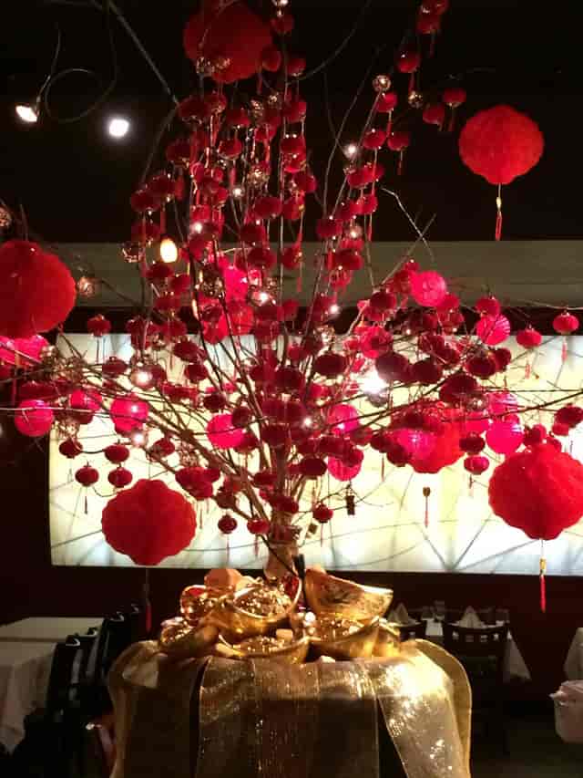 Asia Nine Bar event space with red lanterns, ideal for Lunar New Year celebrations.