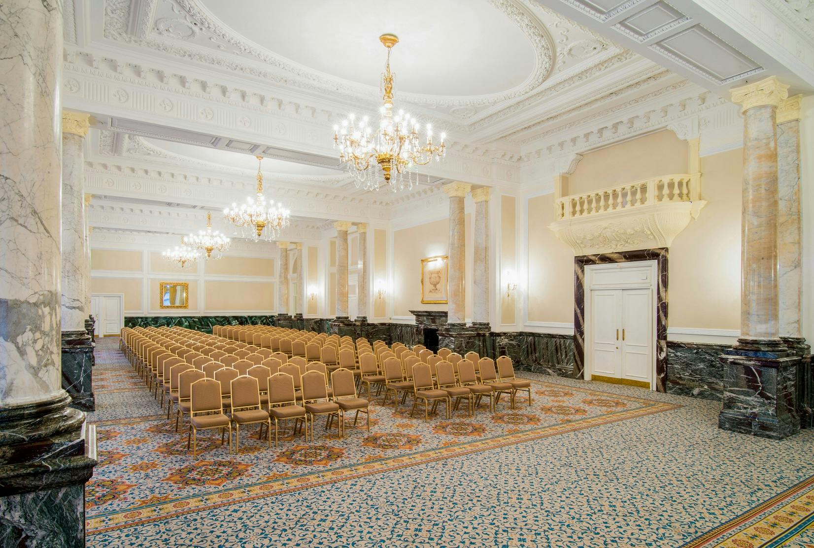 Marble Ballroom at The Landmark London, elegant venue for conferences and events.