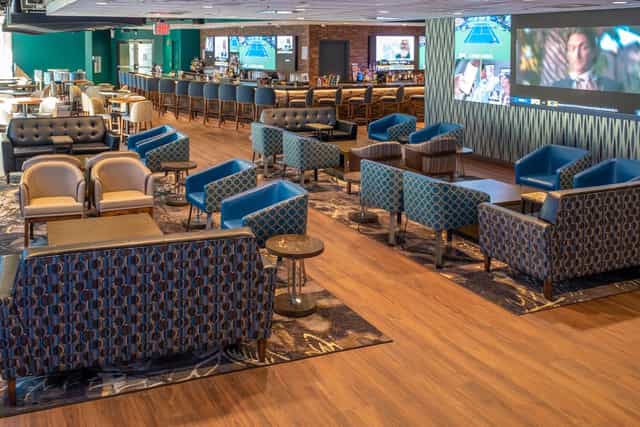 Private Dining Room at Caesars Sportsbook, modern venue for networking and events.