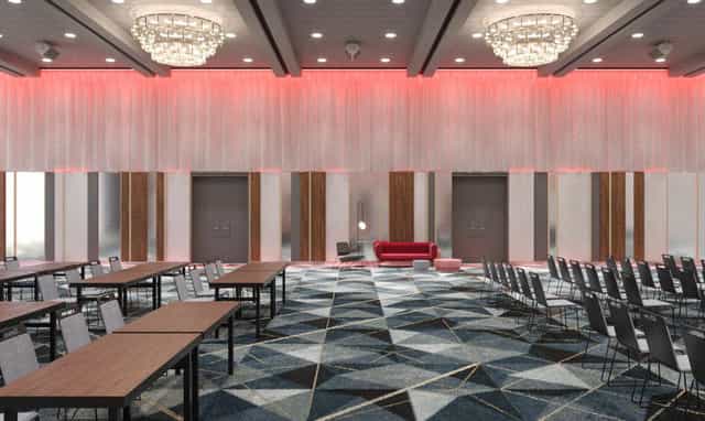 Platinum Ballroom at Frankfurt Marriott, modern event space for workshops and presentations.
