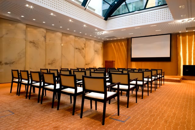 Elegant meeting space in Grand Hotel Stockholm, ideal for presentations and workshops.