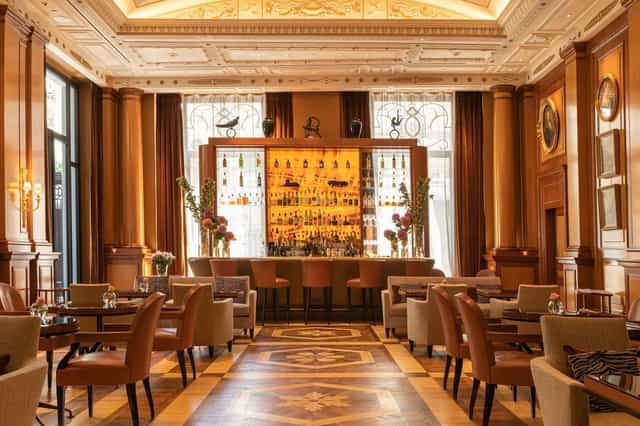 Elegant Belvedere venue in Palazzo Parigi, ideal for upscale meetings and events.