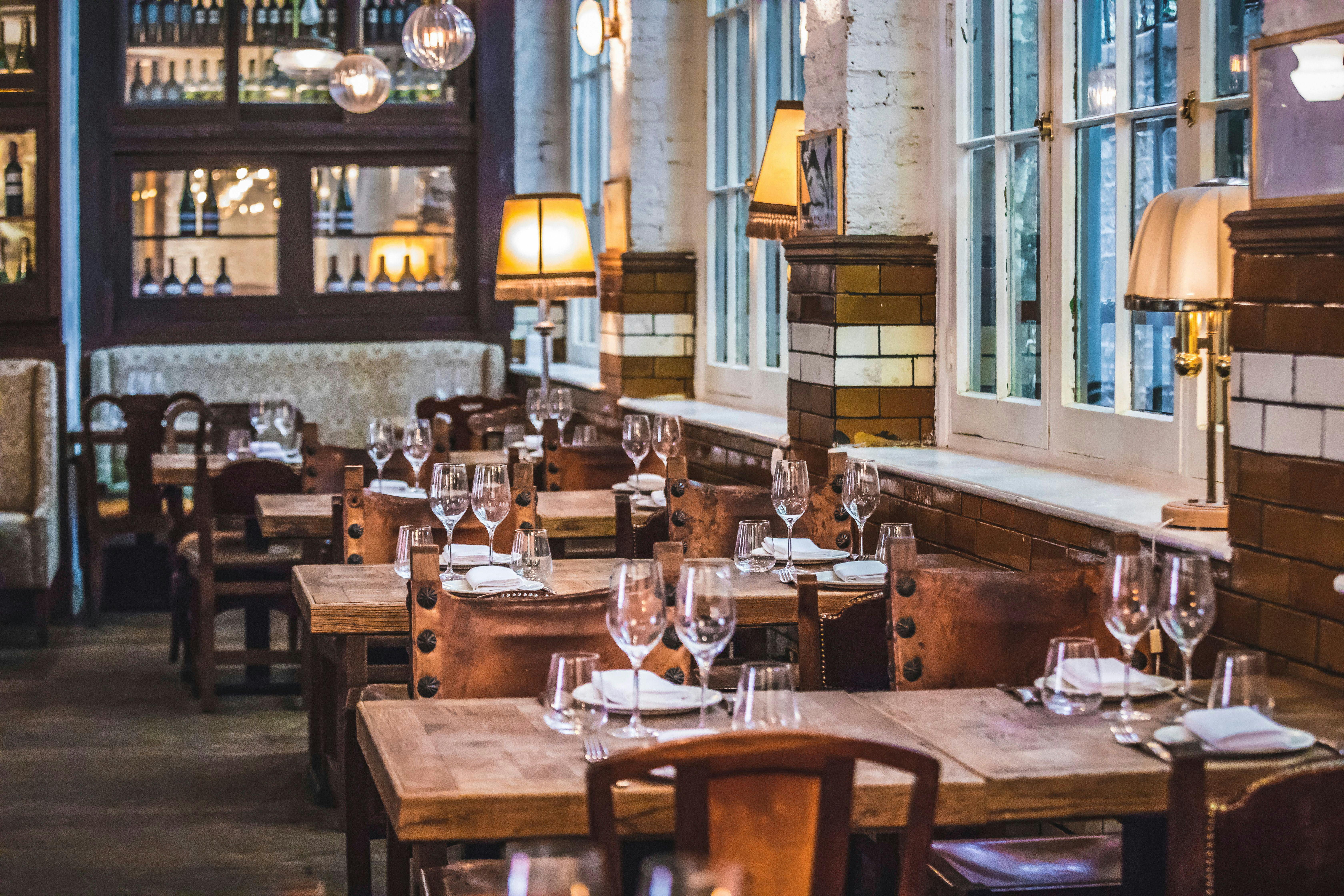 Elegant dining space at Ibérica Farringdon, perfect for corporate dinners and networking events.