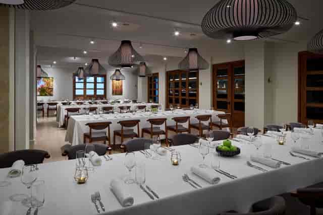 Elegant dining space at The Henri for corporate events and private gatherings.