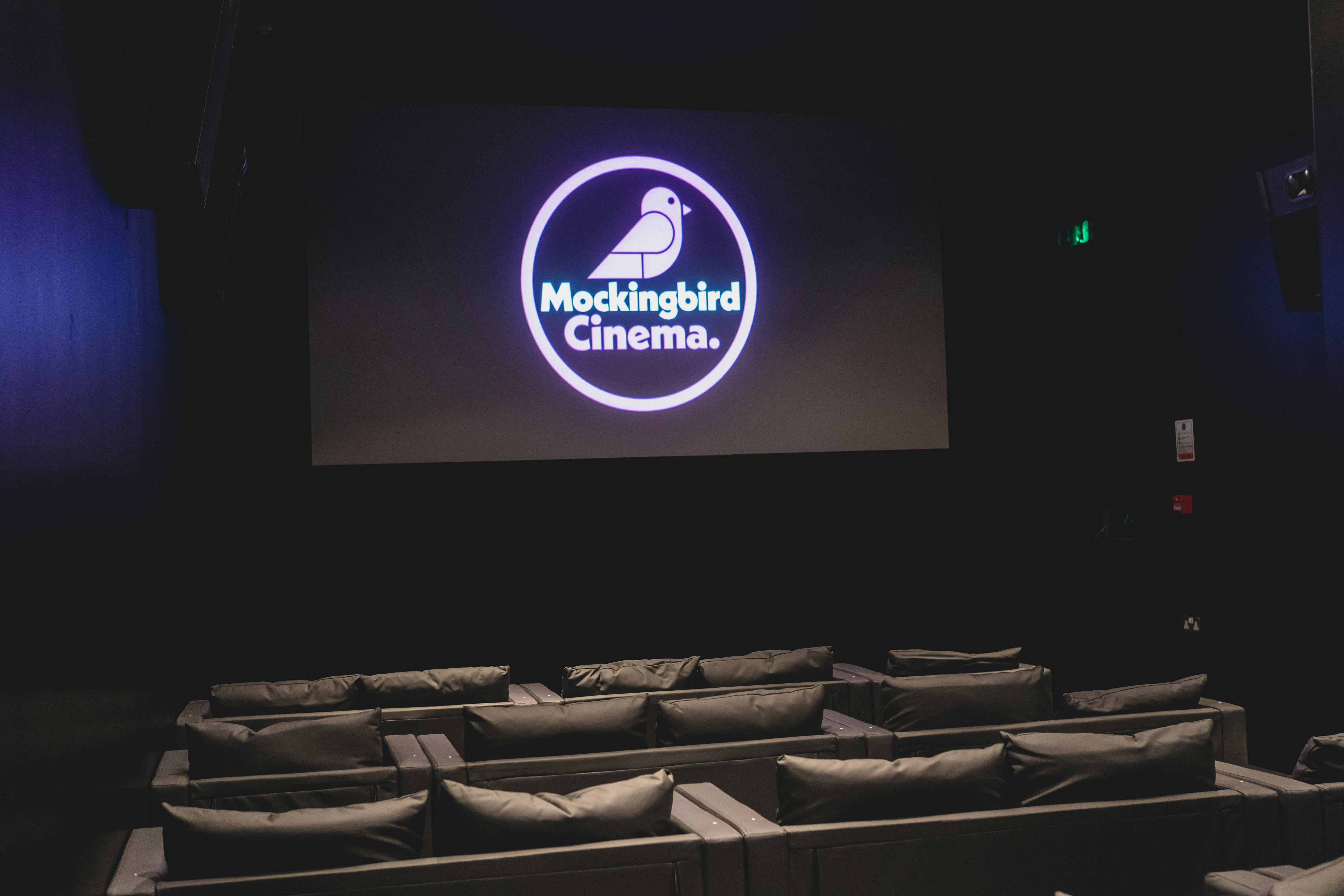 Modern cinema space with comfortable seating for private screenings and corporate events.