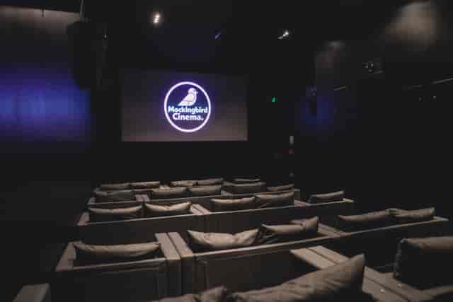 Modern cinema with plush seating, ideal for private screenings and events.