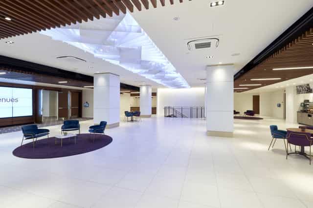 Modern lobby at Enterprise Suite, etc.venues 360 Madison Ave, ideal for events and networking.