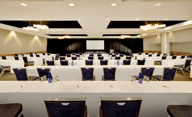 Conference room at Radisson Blu Toronto with modern decor for meetings and events.