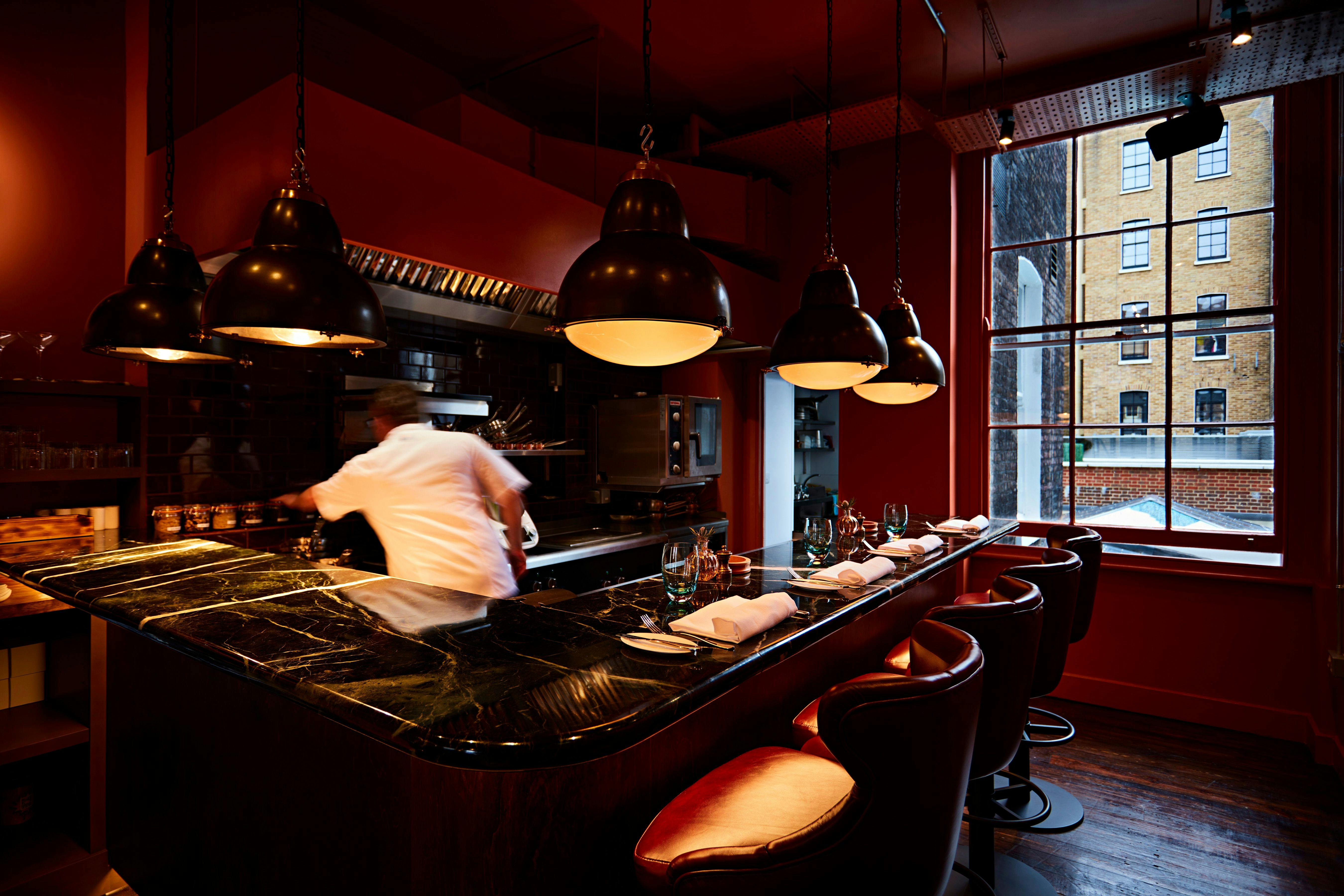 Stylish dining space at Pivot by Mark Greenaway, perfect for private events and culinary experiences.