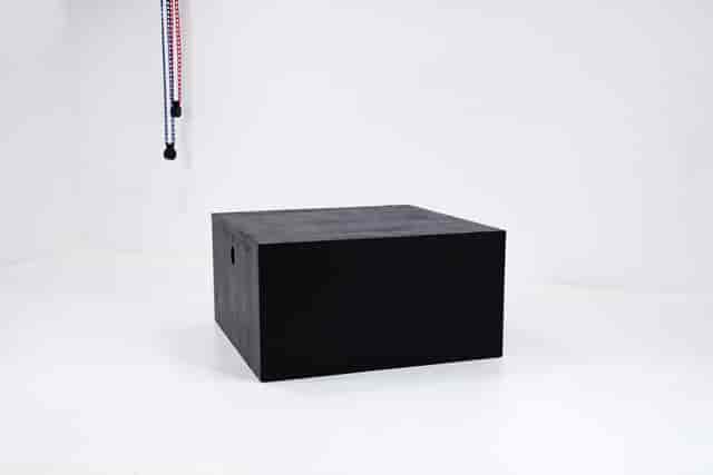 Green Screen Studio in SE London, minimalist black box for versatile event setups.